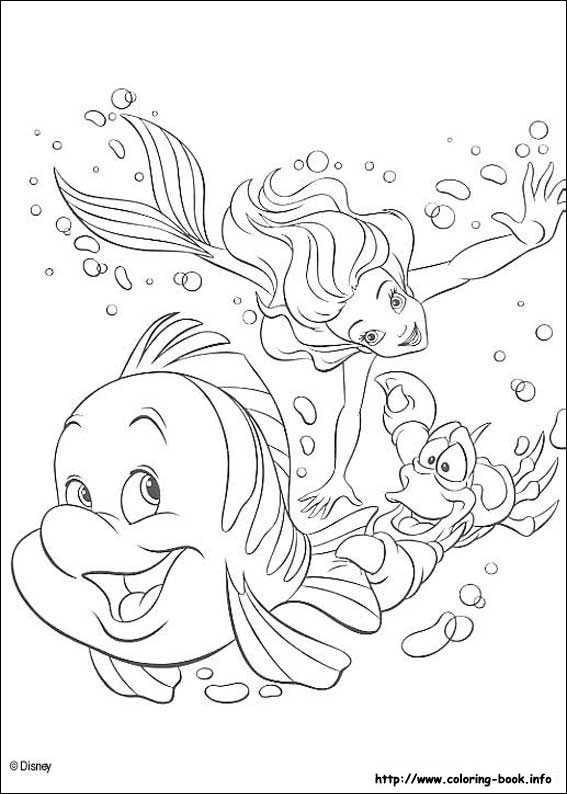 The Little Mermaid coloring picture